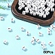 Акриловые бусины с горизонтальными отверстиями OACR-YW0002-08T-1
