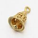 Латунные подвески-колокольчики KK-F0293-09-2