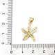 Латунные микро проложить кубического циркония подвески KK-D317-072G-3