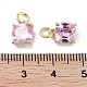 Латунные микро проложить кубического циркония подвески KK-C051-15G-02-3
