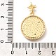 Латунные подвески с микропаве из прозрачного кубического циркония KK-R212-13G-05-3