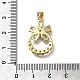 Латунные микро проложить кубического циркония подвески KK-C090-21G-3