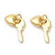 Кулоны из экологически чистой латуни KK-M246-20G-1