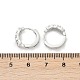 Серьги-кольца из латуни с прозрачным фианитом EJEW-Q016-05P-3