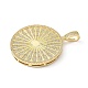 Латунные микро проложить кубического циркония подвески KK-L239-015G-2