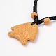 Ожерелья подвески из вулканической породы рыбы NJEW-D206-02-2