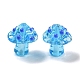 Ручной работы ухабистым Шарики Lampwork X-LAMP-S067-01G-3