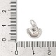 Подвески из латуни с покрытием из прозрачного кубического циркония KK-Z056-09P-3