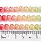 Окрашенного распылением треск стеклянные бусы нити DGLA-C002-8mm-06-5