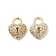 Латунные микро проложить кубического циркония подвески KK-M233-26G-2