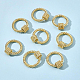 Латунные брелоки с карабином KK-BC0004-77-4