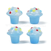 Стеклянные бугорчатые бусины GLAA-B025-01C