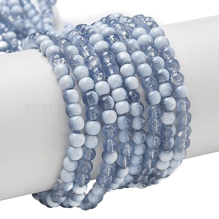 Стеклянные бусины кракле X1-GLAA-U001-4mm-14-1