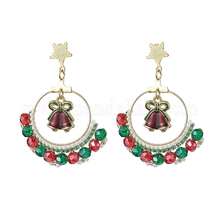Серьги-кольца из нержавеющей стали 201 EJEW-MZ00198-1