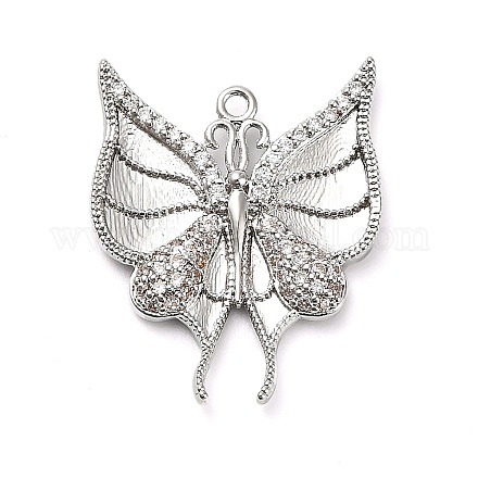 Латунные микро проложить кубического циркония подвески KK-L229-069P-1