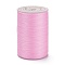 Round Waxed Polyester Thread String, Micro Macrame Cord, Twisted Cord, for Leather Sewing Stitching, Hot Pink, 0.3~0.4mm, about 174.98 Yards(160m)/Roll