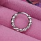 316L Stainless Steel Hoop Nose Rings, Stainless Steel Color, 8mm, Pin: 1.2mm