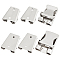 GORGECRAFT 6PCS 2 Sizes Sliver Iron Bolo Tie Slider Clasp Bolo Tie Tips Bolo Tie Buckle Accessories Slide Lock Clips for Bolo Tie Making Braided Leather Men Creative Gifts Bronze or Tie Clasp Set