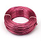 Round Anodized Aluminum Wire, for Jewelry Making, Cerise, 7 Gauge, 3.5mm, about 65.61 Feet(20m)/500g