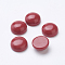 Synthetic Coral Cabochons, Half Round/Dome, 10x4.5mm