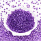 3/0 Baking Paint Glass Fringe Seed Beads, Teardrop, Blue Violet, 5x4~4.5x3.5~4mm, Hole: 1mm, about 4500pcs/pound