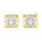 Brass Pendants, with Jump Ring, Long-Lasting Plated, Lead Free & Cadmium Free, Square with Saint Charm, Mixed Color, 18.5x18.5x2mm, Hole: 3.4mm