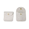 Velvet Jewelry Storage Bags with Snap Button, for Earrings, Rings, Necklaces, Square, White, 6.5x6.5cm