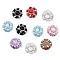 Inlay Glass Polymer Clay Rhinestone Rondelle Beads, with ABS Imitation Pearl, for DIY Bead Pen Phone Chain Keychain Accessories, Mixed Color, 20x21x16mm, Hole: 1.8mm