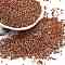 Electroplate Glass Seed Beads, Metallic Colours, Cylinder, Sienna, 1.6x1.3mm, Hole: 0.8mm, about 60000pcs/pound