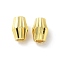 Brass Beads, Bicone, Real 18K Gold Plated, 7x4.8mm, Hole: 2mm