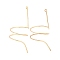 Alloy Big Pendants, Spiral Shape Charms, Golden, 51.5x19x25mm, Hole: 1.8mm