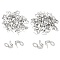304 Stainless Steel Cable Clip, Stainless Steel Color, 7.5~10x7~11x5~6.5mm, Hole: 2.5~3mm, 120pcs/box