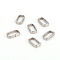 Non-Tarnish 304 Stainless Steel Quick Link Connectors, Linking Rings, Closed but Unsoldered, Rectangle, Stainless Steel Color, 8.8x4.8x2mm, Inner Diameter: 7x3mm