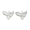 Brass Pendants, Eagle, Rack Plating, Long-Lasting Plated, Cadmium Free & Lead Free, Platinum, 15x20x2.5mm, Hole: 2.5mm