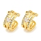 Brass Micro Pave Clear Cubic Zirconia Cuff Earrings for Women, Star, Real 18K Gold Plated, 13x7mm