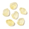 Transparent Spray Paint Glass Beads, Faceted, Nuggets, Yellow, 16.5x12.5x8.5mm, Hole: 1.2mm