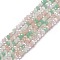 Electroplate Glass Beads Strands, AB Color Plated, Faceted, Abacus, Colorful, 3x2.5mm, Hole: 0.7mm, about 185pcs/strand, 17.32 inch(44cm)