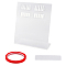 Acrylic Nail Art Display Board , for DIY Clear Display Box, Rectanlge, Clear, 8.3x22x25.5cm