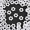 ABS Plastic Charms, Imitation Pearl, Flower, White, 8x8x2mm, about 2000pcs/bag