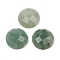 Natural Green Aventurine Cabochons, Half Round/Dome, Faceted, 16x5.5~6mm