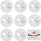 25Pcs 304 Stainless Steel Pendants, Flat Round with Bird, Stainless Steel Color, 20x1.1mm, Hole: 1.5mm