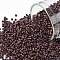 TOHO Round Seed Beads, Japanese Seed Beads, (703) Matte Color Mauve Mocha, 15/0, 1.5mm, Hole: 0.7mm, about 15000pcs/50g