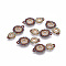 MIYUKI & TOHO Handmade Japanese Seed Beads Links, Loom Pattern, Cucurbit, Colorful, 32~33x17x1.5~2mm, Hole: 2mm