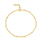 Exquisite Design S925 Sterling Silver Satellite Chain Bracelets for Women, Golden, 7-1/8 inch(18cm)