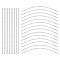 Steel Spiral Corset Boning Stay, Modeling Sticks, Stainless Steel Color, 250x6.5x2mm, 24pcs/bag