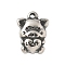 304 Stainless Steel Tibetan Style Pendants, Animal Charms, Antique Silver, Pig, 13.5x10x4.5mm, Hole: 1.2mm