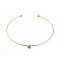 304 Stainless Steel Choker Necklaces, Rigid Necklaces, Neck Wire Necklaces, Rigid Necklaces, Golden, 5-3/4 inch(14.5cm), 2mm