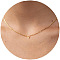 Brass Pendant Initial Necklaces for Women, Golden, Letter V, 15.75 inch(40cm)