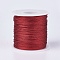 Polyester Metallic Thread, Red, 1mm, about 100m/roll(109.36yards/roll)