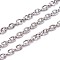 Tarnish Resistant 304 Stainless Steel Cable Chain, Soldered, with Spool, Oval, Stainless Steel Color, 2.5x2x0.5mm, about 65.61 Feet(20m)/roll